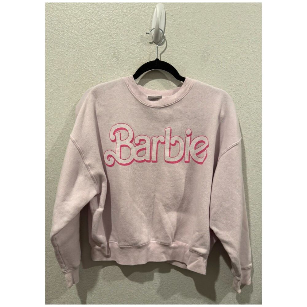 BARBIE Pale Pink Nostalgia Crewneck Sweatshirt